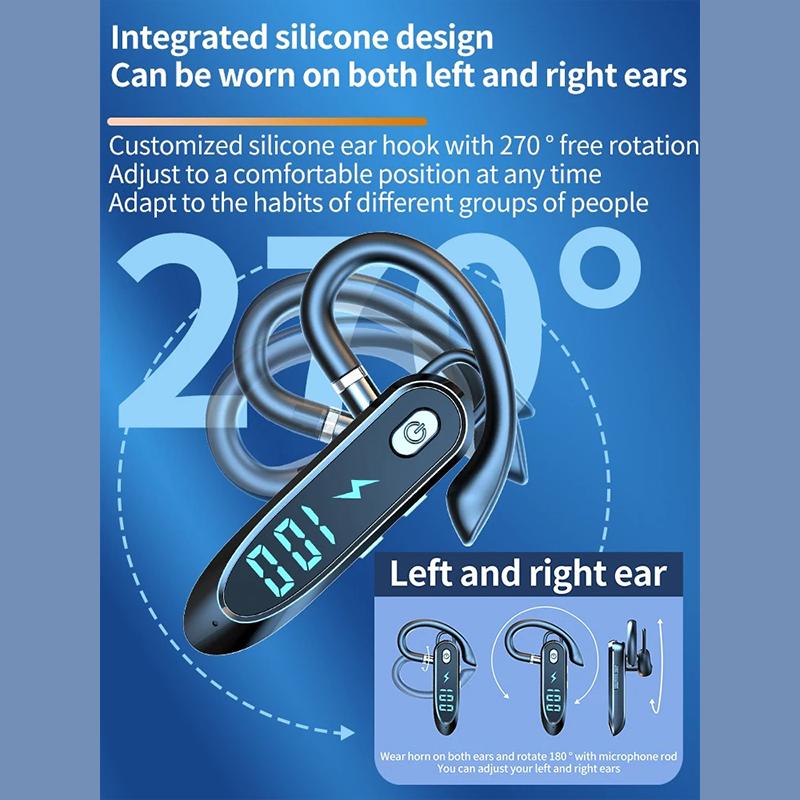 P12 Bluetooth 6.0 Наушник LED Дисплей Беспроводные Наушники Спортивная Гарнитура с Шумоподавлением и Цифровым Дисплеем Вкладыш для Смартфонов