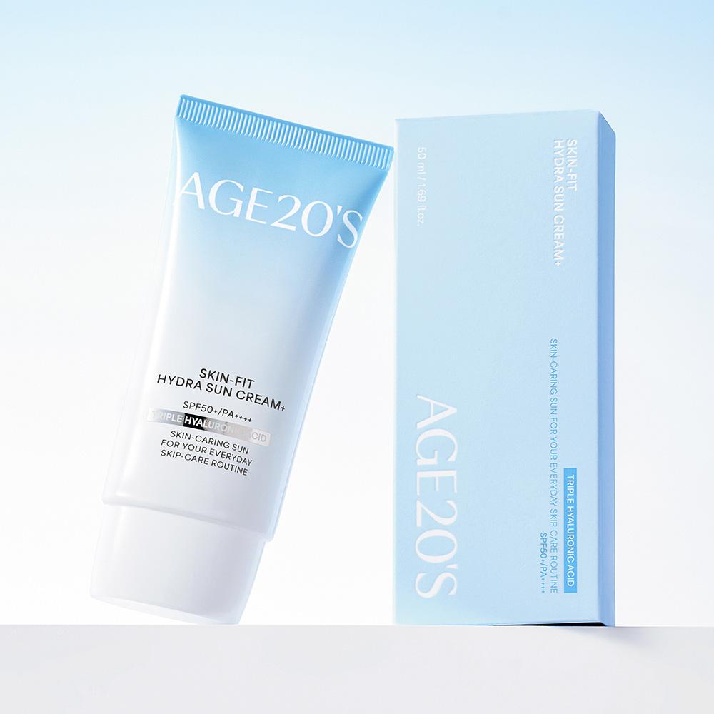 КРЕМ ДЛЯ ЛИЦА AGE 20's SKIN-FIT HYDRA SUN CREAM 50мл SPF50+ PA++++, Увлажняющий