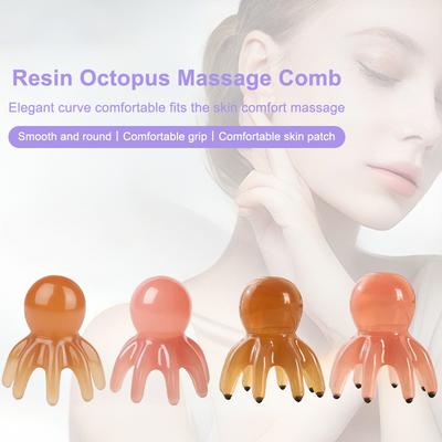 Абс Осьминог Расческа С Магнитной Головкой Массажер Для Головы Уход За Волосами Скребок Меридианов Массаж Скальпа Акупунктура Спа Гуа Ша Инструмент Для Массажа Здоровья