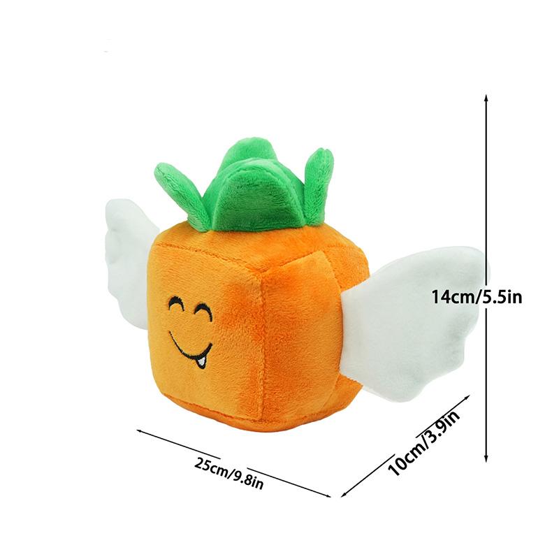 New Roblox Lucky Block Plush Lucky Block Story Soft Toy Doll Plush Doll with Wings and Hat Children's Birthday Gift