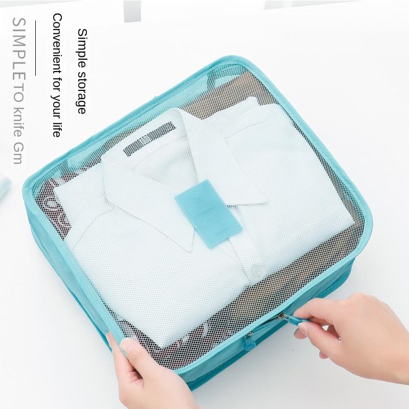 6 шт. в комплекте, дорожный органайзер, сумки для хранения, упаковочный набор для чемодана, чехлы для хранения, портативный органайзер для багажа, аккуратная сумка для одежды