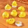 Микро-ландшафт Креативный Милый Цыпленок в Яичной Скорлупе, Цыпленок в Глазунье, Сделай сам Ручная работа Украшение для заколки, Кукольный домик, Мини-украшения