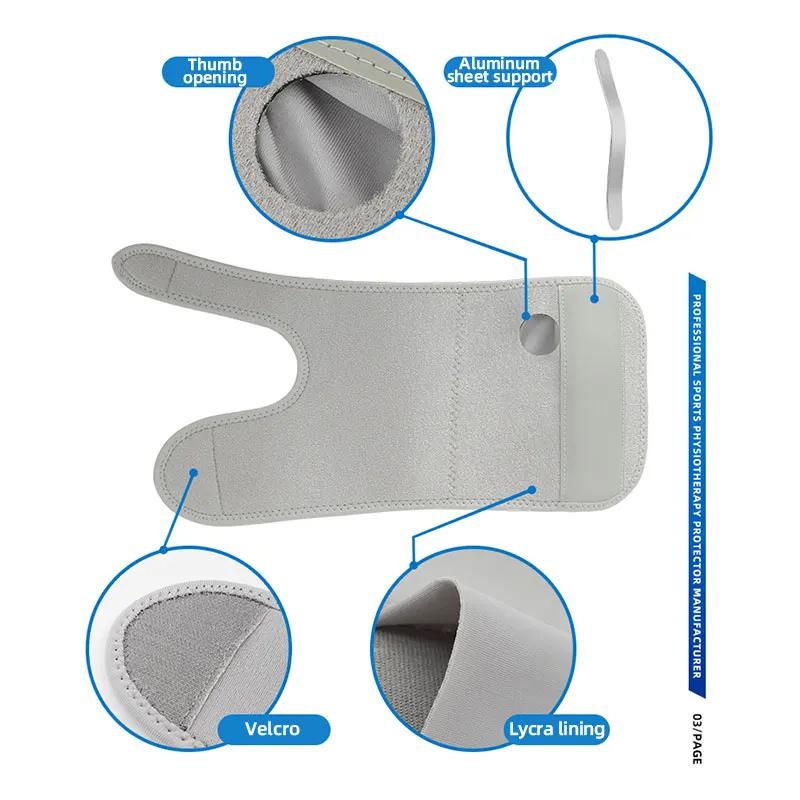 The New Tendon Sheath Wrist Guard Fixed  Strap Breathable Adjustable Anti-Sprain Fixed Sleeve Steel Plate Wrist Guard