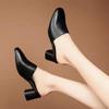 Fashion Baotou Half Slippers Women Summer New Outer Wear Fashion Solid Color Square Toe Thick Heel High-heeled Women's Slides Pantuflas