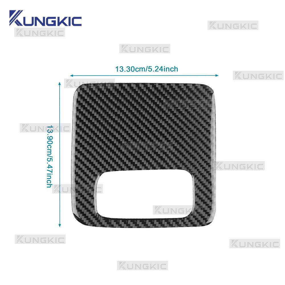 Carbon Fiber Fuse Box Cover Trim Sticker for Hyundai Tucson 2015-2020 Interior Panel