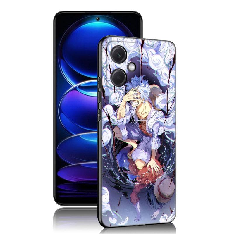 Luffy's Gear 5 аниме черный силиконовый чехол для телефона Xiaomi Redmi Note 10 11 11S 12 13 4G 8 9 11T Pro 5G Plus 8T 9S 10S 12S