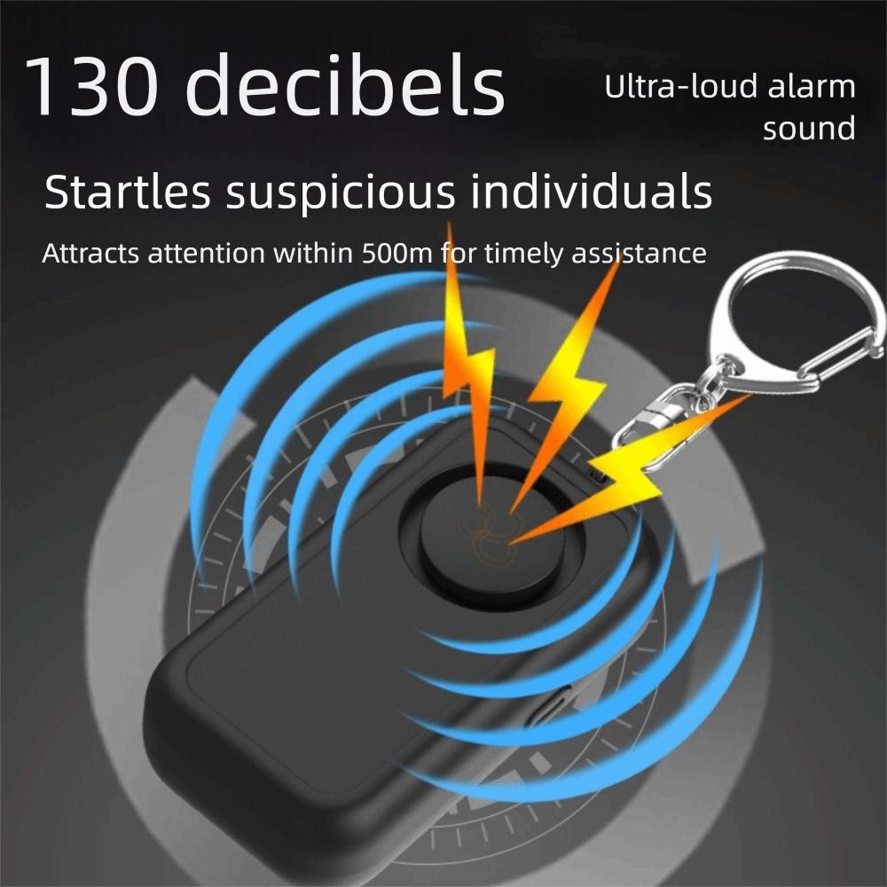 130 DB Self Defence Alarm Keychain Low Battery Notice Emergency Safety Alarm Women