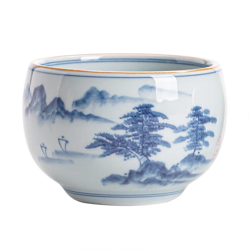 Расписанный вручную керамический набор чайных пиал для кунг-фу