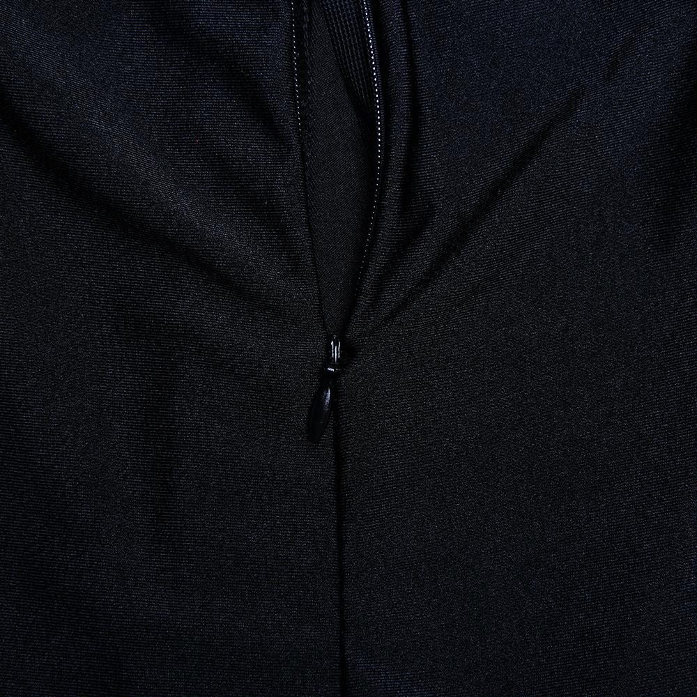 Half High Neck Long Sleeve Patchwork Backless Pleated Long Dresses