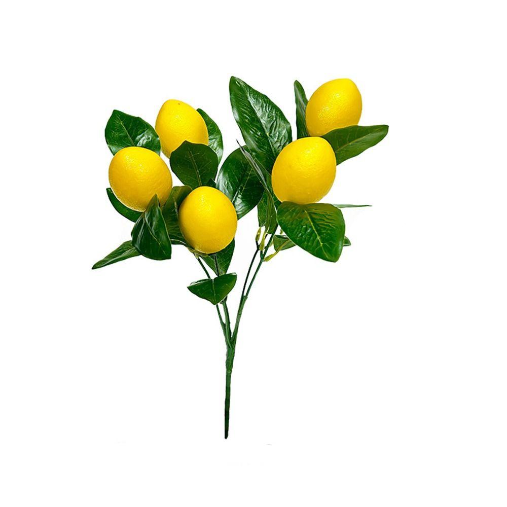 Handmade Artificial Lemon Branches DIY Fake Plants Simulation Lemon Fruit Wedding Party Supplies