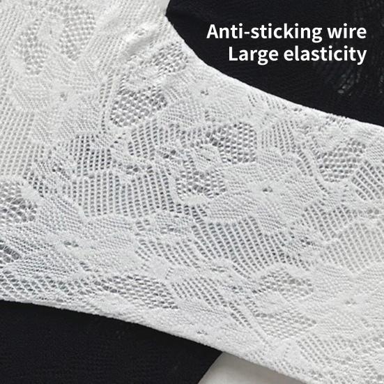 1 Pair Calf Socks Lace Hollow Breathable Japanese Style Bouncy Daily Wear Velvet Bow-knot Children's Socks Birthday Gift