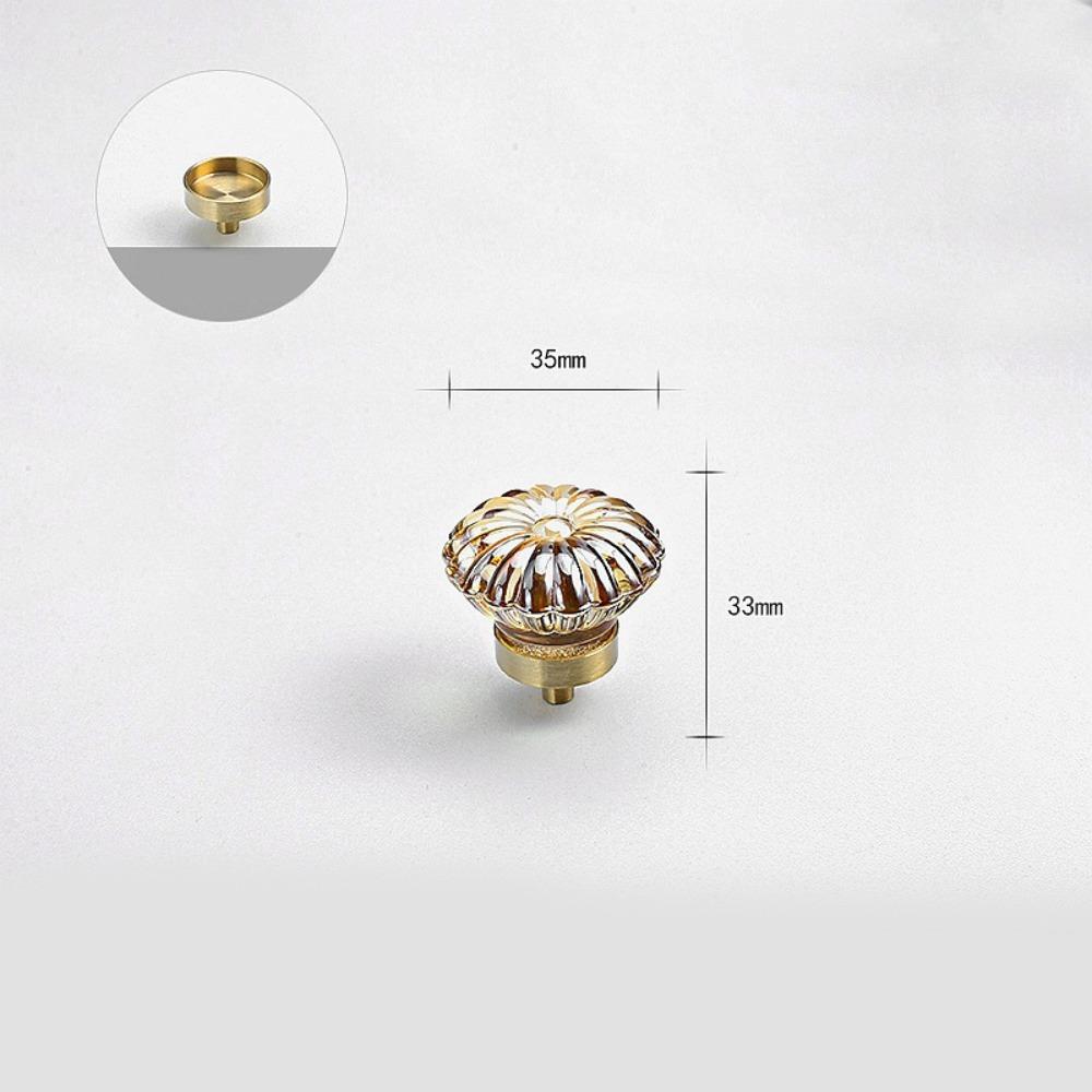 Золотисто-серые прозрачные хрустальные мебельные ручки Прочные Превосходный дизайн Хрустальные ручки Мебельная ручка для комода для кухни ванной