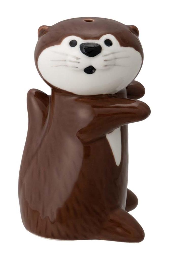 Decore Corporation Otter Condiment W4 Container, Chocolate, Salt, Size Approx. D3.8 H7.2 KW-38303
