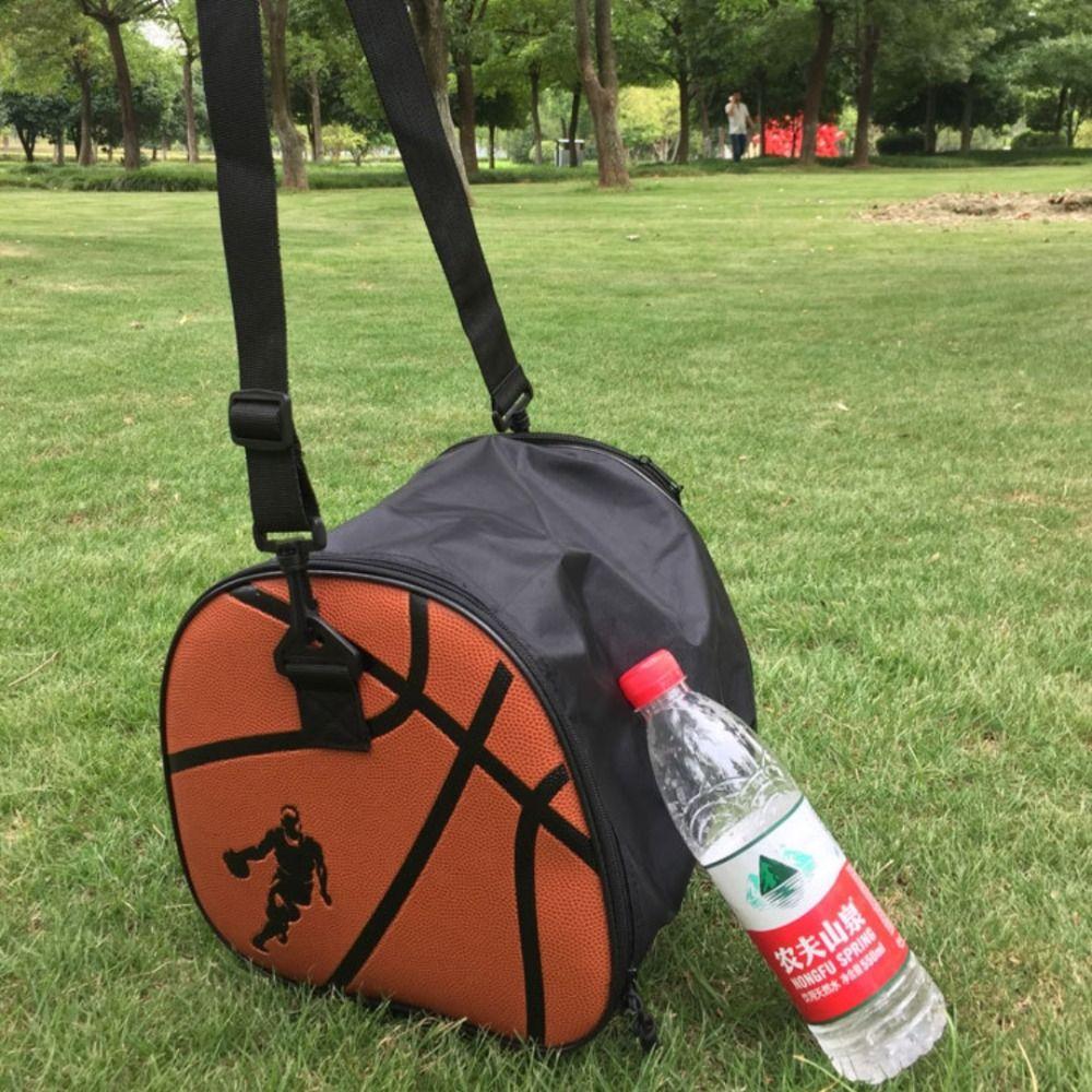 Single Shoulder Crossbody Basketball Bag Large Capacity Ball Storage Case Team Work