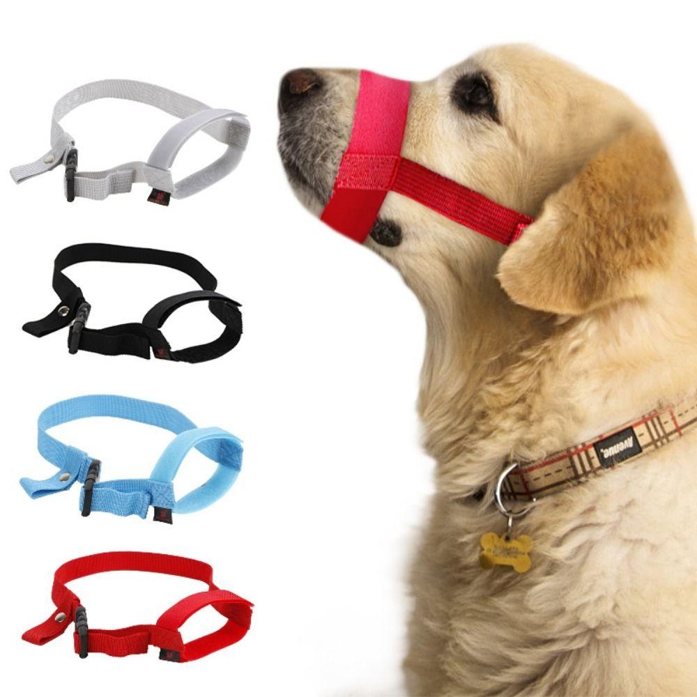 Eating Adjustable Anti-biting Dog Straps Mask Dog Muzzle Puddy Mouth Cover Pet Accessories