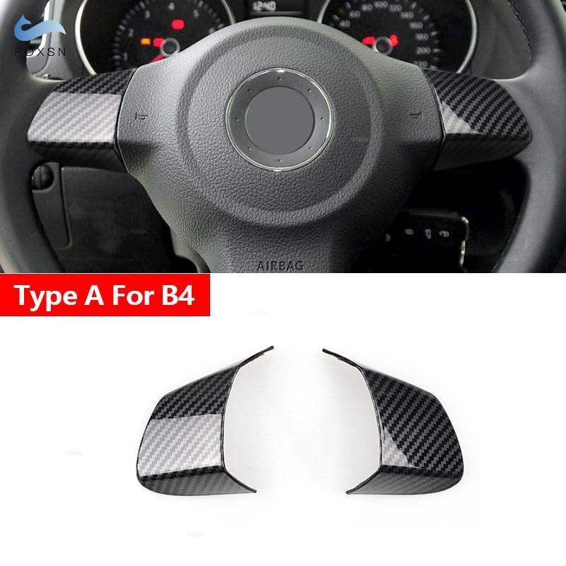 Автоаксессуары из АБС-пластика Накладка на руль Для VW Golf 6 MK6 Passat B7 Jetta Bora CC Tiguan Caddy Touran Узор под карбон
