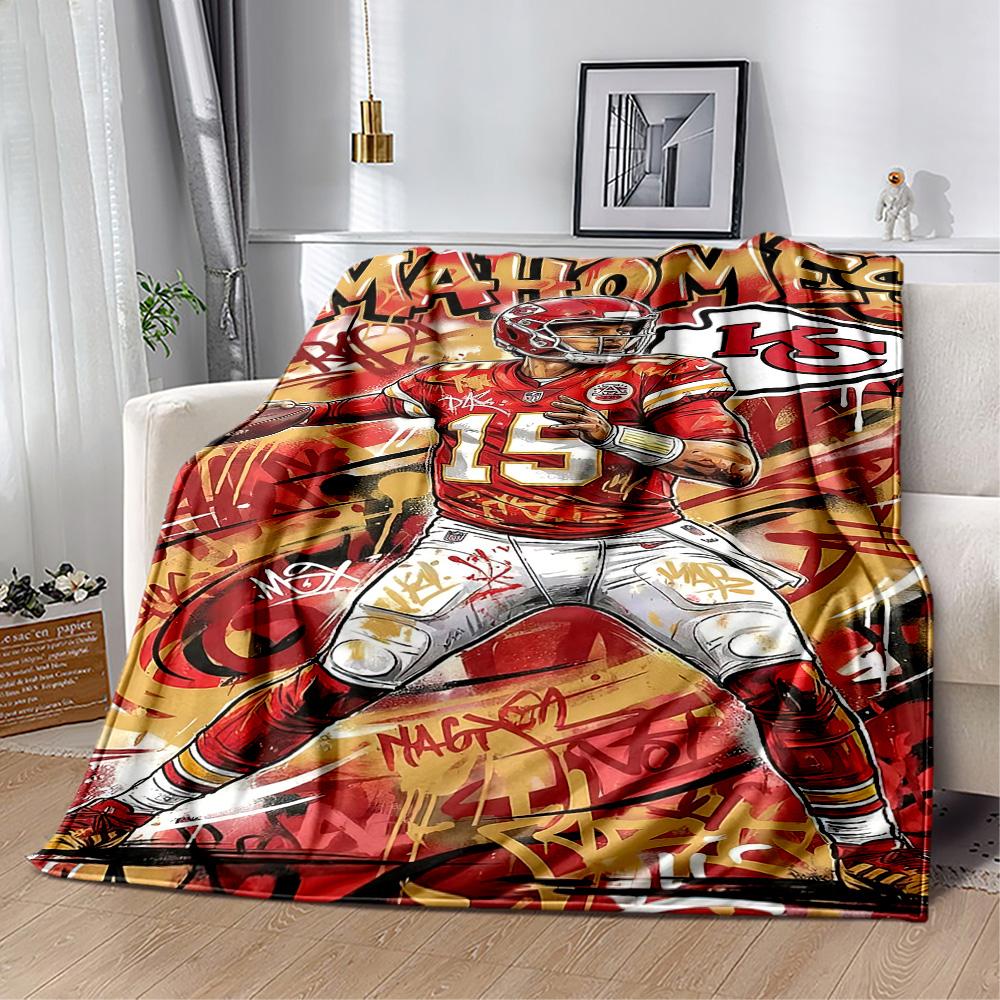 Patrick Mahomes5 Blankets are suitable for living rooms,making them an ideal choice for outdoor travel and gifts.