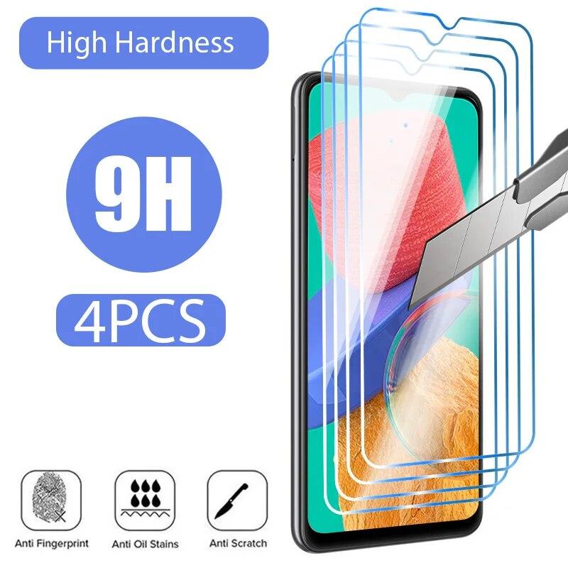 4 шт. закаленное стекло для OPPO A74 5G A54 A52 Защитное стекло для OPPO A72 A53 A9 A5 2020