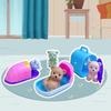 High Quality Cute Mini Bear Pretend Play Animal Bear Set Scene Playing Visual Senses Bath Beach DIY Pet Set For Children