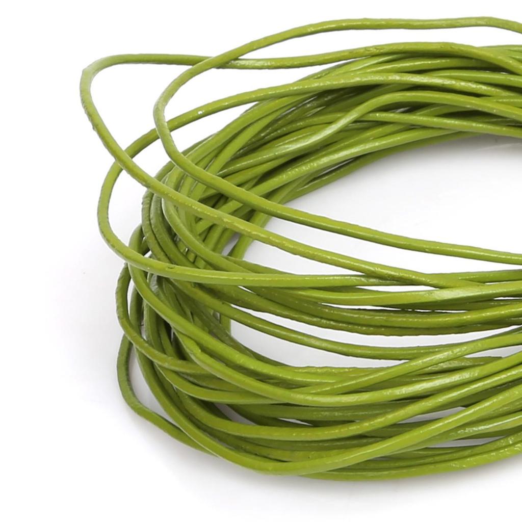 Натуральная круглая кожаная нить для изготовления браслетов, ювелирных изделий, DIY, шнур, шнур