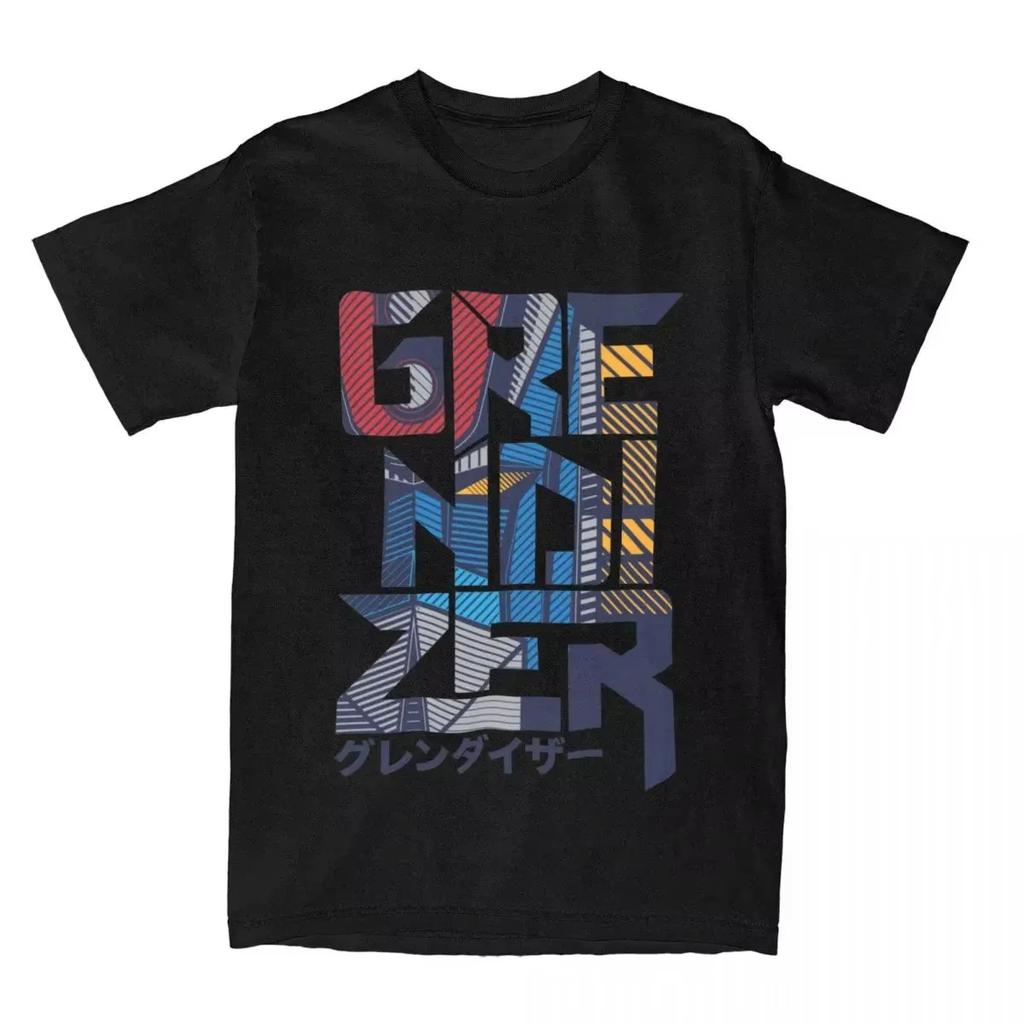 Футболка Robot Grendizer 1975 года для мужчин и женщин с изображением робота НЛО Goldorak, забавная футболка из чистого хлопка с круглым вырезом и коротким рукавом, размер ЕС