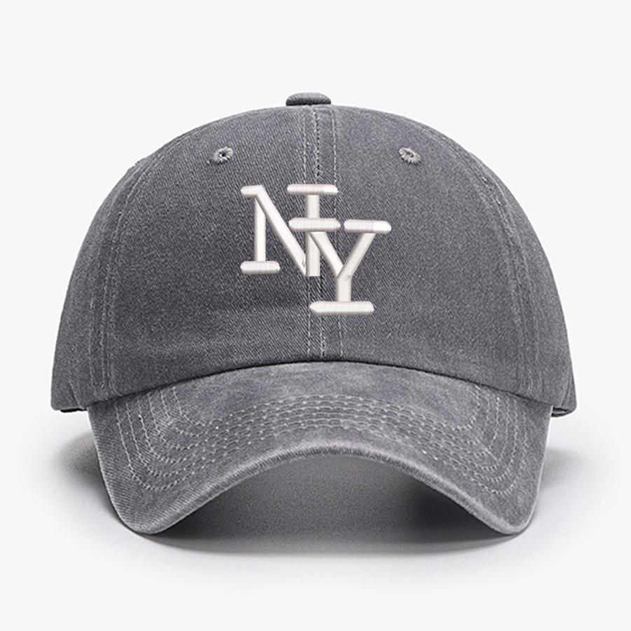 Вышитые буквы NY Бейсболки New York Vintage Мужские Женские Выстиранные Защитная шляпа от солнца Спортивная Рыбалка Кепка с козырьком Папина шляпа