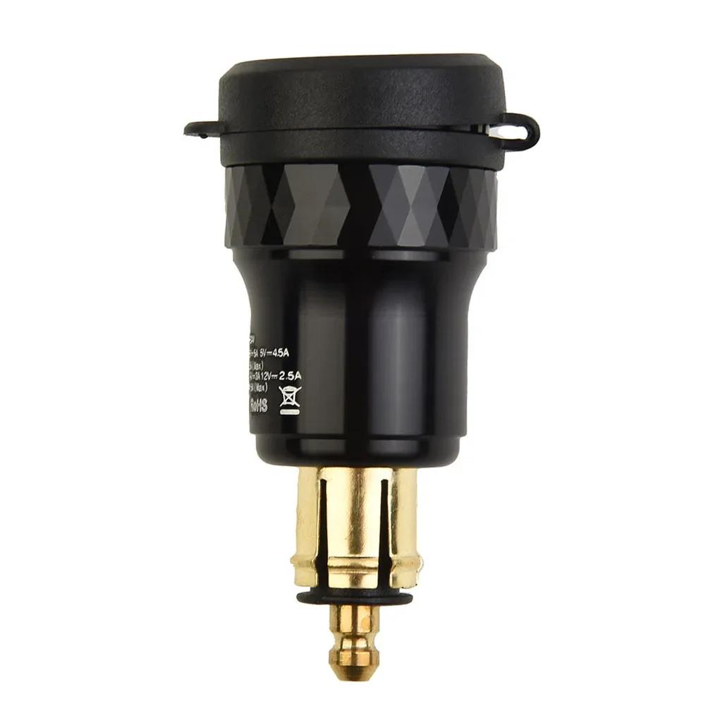 Адаптер зарядного устройства F650 F700 F800 для BMW Ducati для 12 В-24 В мотоцикла из алюминиевого сплава с ЧПУ для автомобиля, гнездо DIN 1 шт.