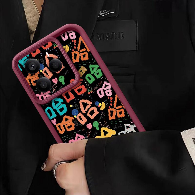 Забавный Кавайный Дизайн Чехол Для Телефона Для Xiaomi Redmi Note 15 14 13 Pro 4G Note 13 14 Pro Plus 5G Ударопрочный Мягкий ТПУ Силиконовый Чехол