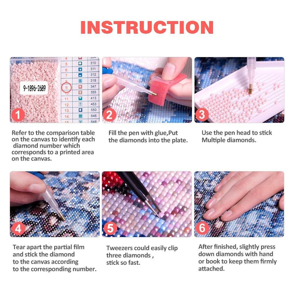 5d Алмазная картина Дерево Пейзаж DIY Алмазная вышивка Пейзаж Мозаика Украшение дома