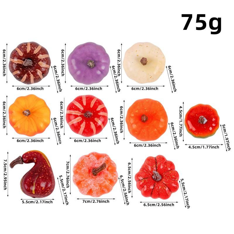 Simulation Vegetables Halloween Harvest Foam Pumpkin Restaurant Window Decorations Thanksgiving Photo Props