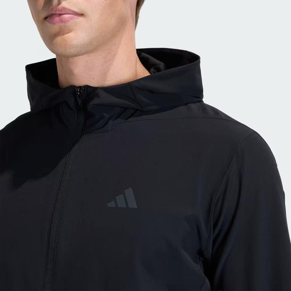 adidas Толстовки D4T Мужские Черные С Капюшоном Средней Плотности KA4821
