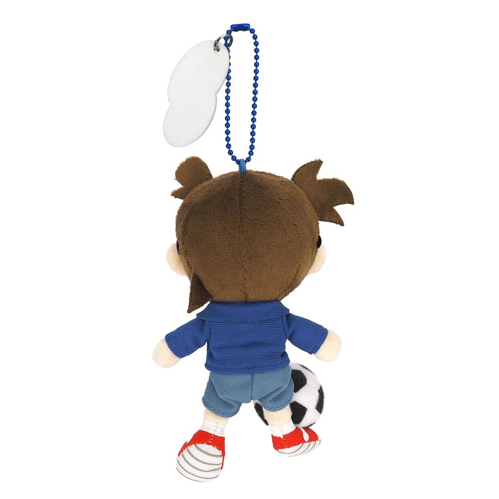 Sanei Boeki Detective Conan Fluffy Friends Conan Soccer W8 x D5 x H14cm Plush Toy FCM02 ver. (Mascot)