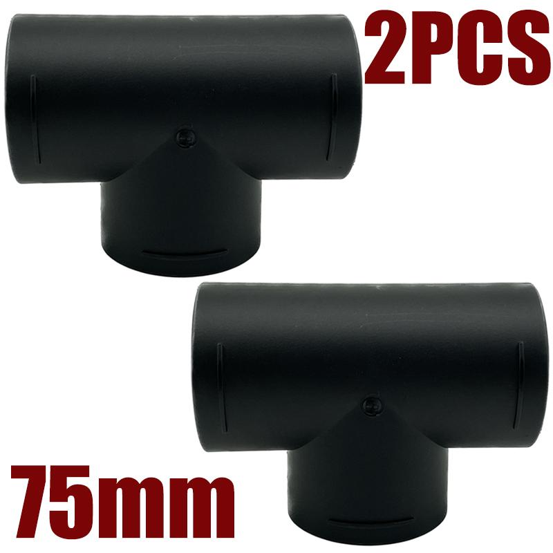 1/2/4/6X 75mm/2.95" Car Warm Air Vent Ducting T Piece Pipe Joiner Connector For Webasto Eberspaecher Diesel Parking Heater