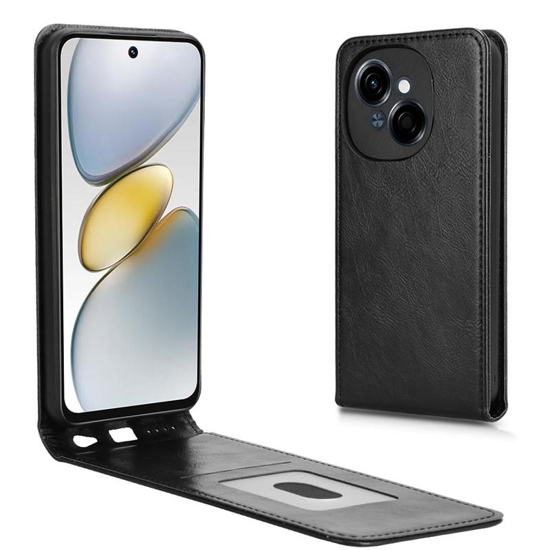 Для Tecno Spark Go Go1 Business Flip Vertical Case Retro, удобный для кожи, держатель для карт с полным покрытием, для Tecno Pop 9 4G Phone Bags
