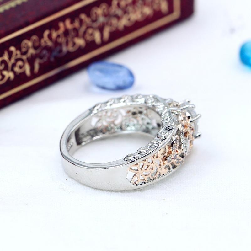 Sace Gems Классическое кольцо из медного сплава с цирконом, женские ювелирные изделия, свадебный подарок для вечеринки