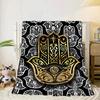 Golden Hamsa Symbol Blanket Flannel Blanket Throw Blanket Sofa Cover Blanket Soft Premium Blanket Picnic Blanket Tv Blanket Gifts