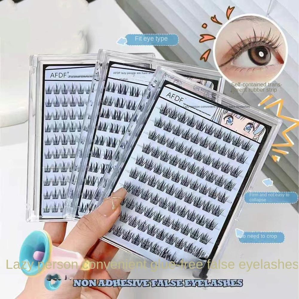 Накладные ресницы для наращивания ресниц, пушистые клеевые накладные ресницы, инструмент для макияжа