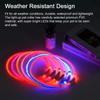 LED Dog Collar USB Rechargeable Flash Dog Necklace Light PVC Pet Safety Collar for Large Medium Small Dogs