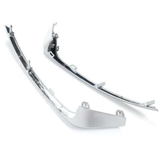 Chrome Front Bumper Fog Light Lamp Strip Trim Fit For Ford Fusion