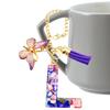 Letter Cup Chains Letter Water Bottle Charm With Butterfly And Tassel Cute Trendy Modern Mug Initial Keychain Water Bottle