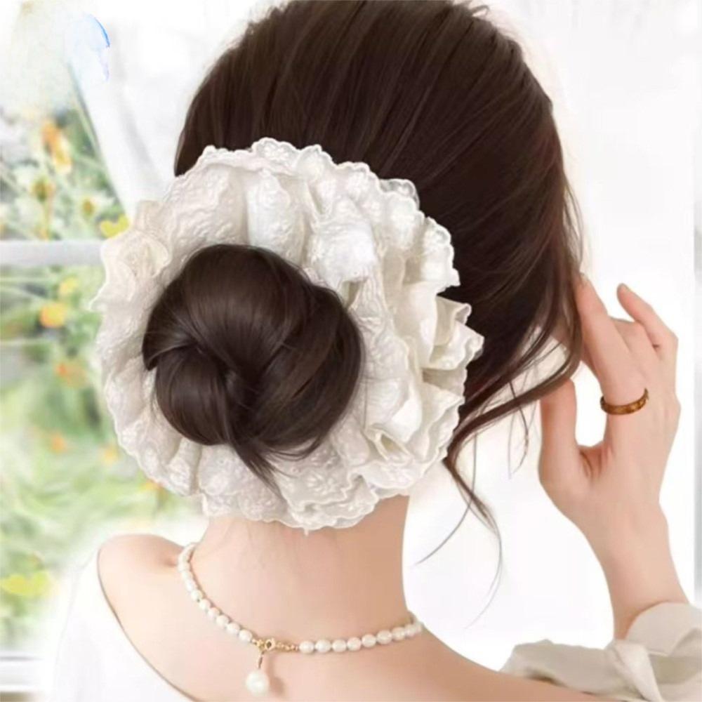 Кружевная резинка для волос парик синтетический парик повязка на голову новая веревка для волос накладка для волос женщины