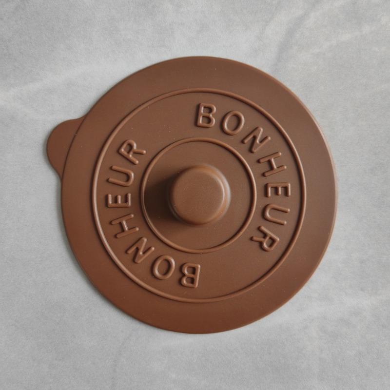 Silicone Cup Lid Creative Simple Color Dustproof Water Cup Lid Mark Ceramic Tea Practical Home Water Cup Lid