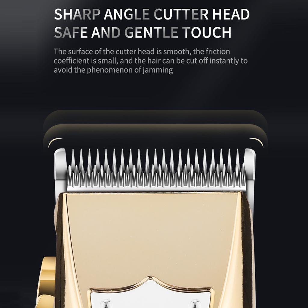 Men Hair Clippers Cordless Barber Hair Cutting Machine Kit Haircut Grooming Set LEDs Digital