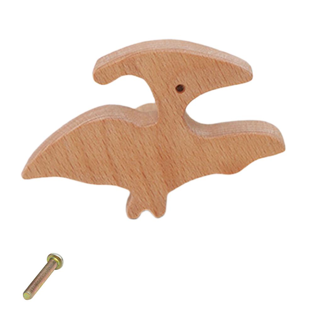 Деревянная ручка для шкафа в форме динозавра, ручка для ящика шкафа, декоративная ручка для мебели для комнаты девочки и мальчика
