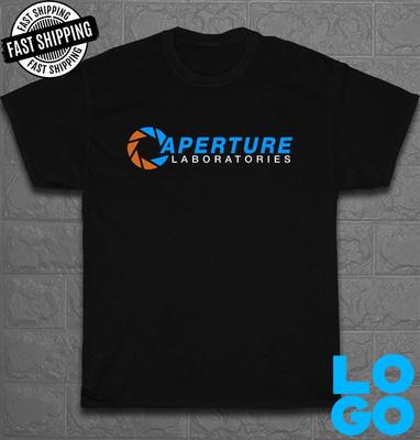 Новая мужская забавная футболка с логотипом Aperture Laboratories, Сделано в США, Размеры от S до 5XL