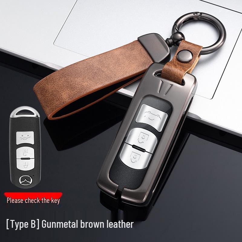 Mazda Key Cover for Models 3, Axela, CX4, Atenza, CX5, Ruiyi, CX30, and Next 6