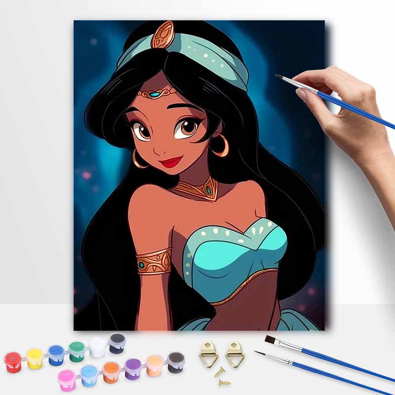 Disney Жасмин картина маслом цифровая живопись набор для творчества ручная работа DIY картина украшение дома подарок