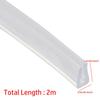 U-Shaped Rubber Edge Guard Strip Shower Door Sealing Tape Glass Protector Trim Edge Banding Tape