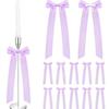 12pcs Portable Decorations Satin Surface Bowknot Multifunctional Versatile Wedding Decorations
