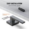 Dummy Door Lever, 2 PCS Non-Turning Single Side Push/Pull Handle, Contemporary Square Door Lever Set, Reversible for Right and Left Sided Doors,For